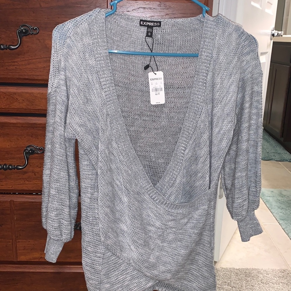 Express wrap top/sweater